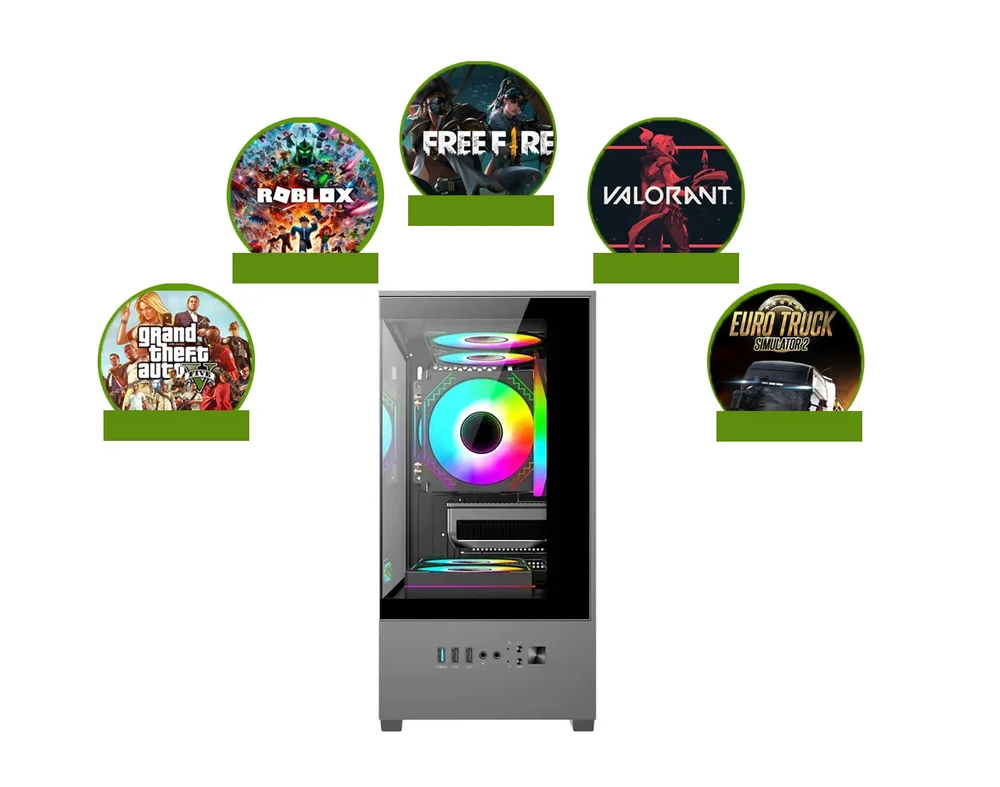 PC Gamer Alligator Shop Amd Ryzen 3 3200g, Memoria Ram 16gb Ddr4, SSD 480GB, Placa De Video 2gb - view 5