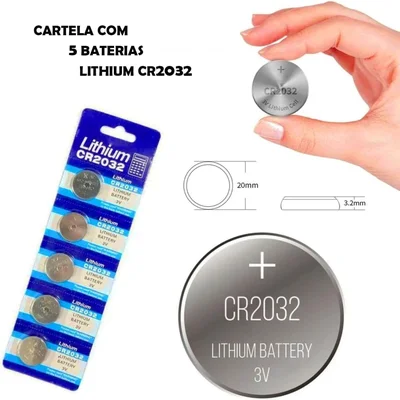 Pilha Bateria Lítio Formato Moeda Cr2032 3v 10 Unidades — foto 3