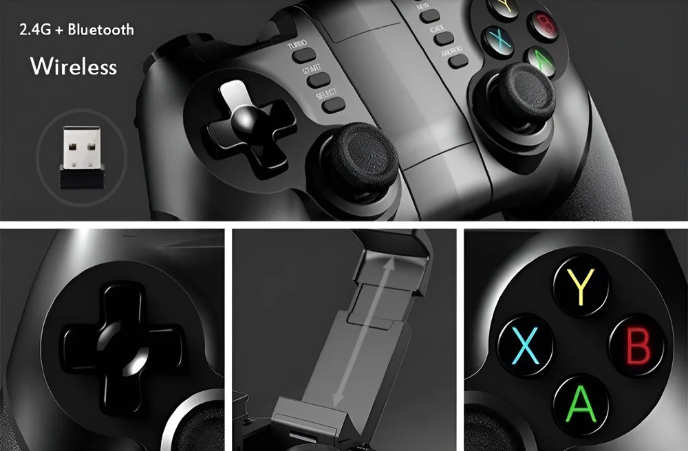 Imagem 3 de 5 do produto Controle Sem Fio 3 Em 1 Bluetooth Para Jogos E Consoles