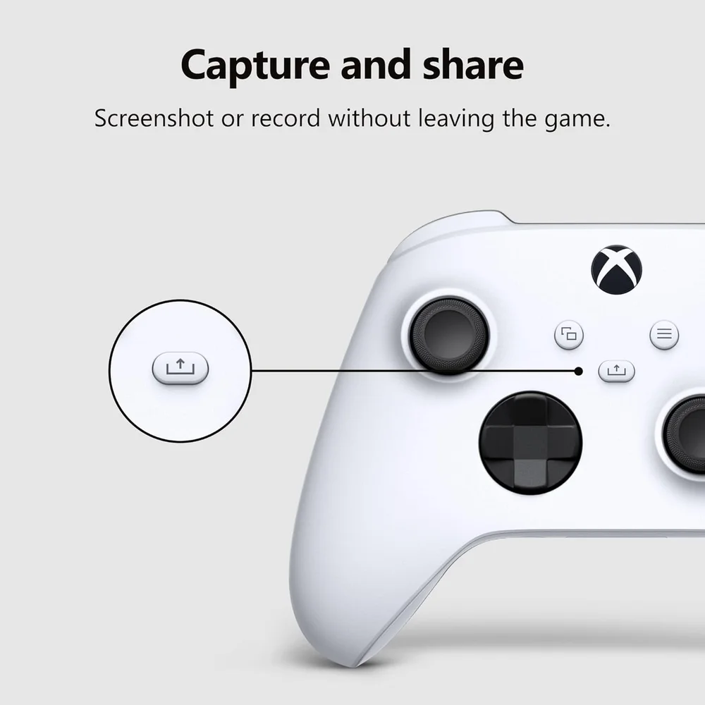 Imagem 4 de 5 do produto Controle Sem Fio XBOX - Robot White