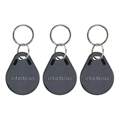 Kit 03 Chaveiro De Acesso Por Proximidade Rfid Th 1000 Tag 125 Khz Intelbras