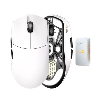 Mouse Gamer Lamzu Maya X 47g Wireless Superlight, Branco, 8k