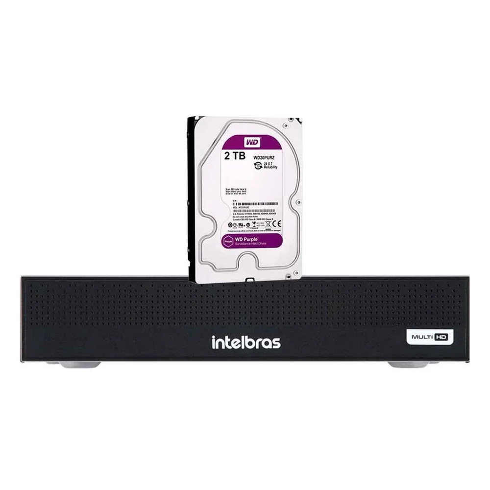 Gravador Digital De Vídeo Intelbras Mhdx 1108-c Full Hd H.265+ E Criptografia + Hd 2TB Gravador Digital De Vídeo Intelbras Mhdx 1108-c Full Hd H.265+ E Criptografia + Hd 2TB