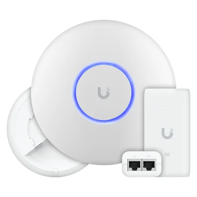 U6+ Plus Ubiquiti Com Fonte 15w 48v | Roteador Wi-fi 6 Access Point 3.0 Gbps + Injetor Poe