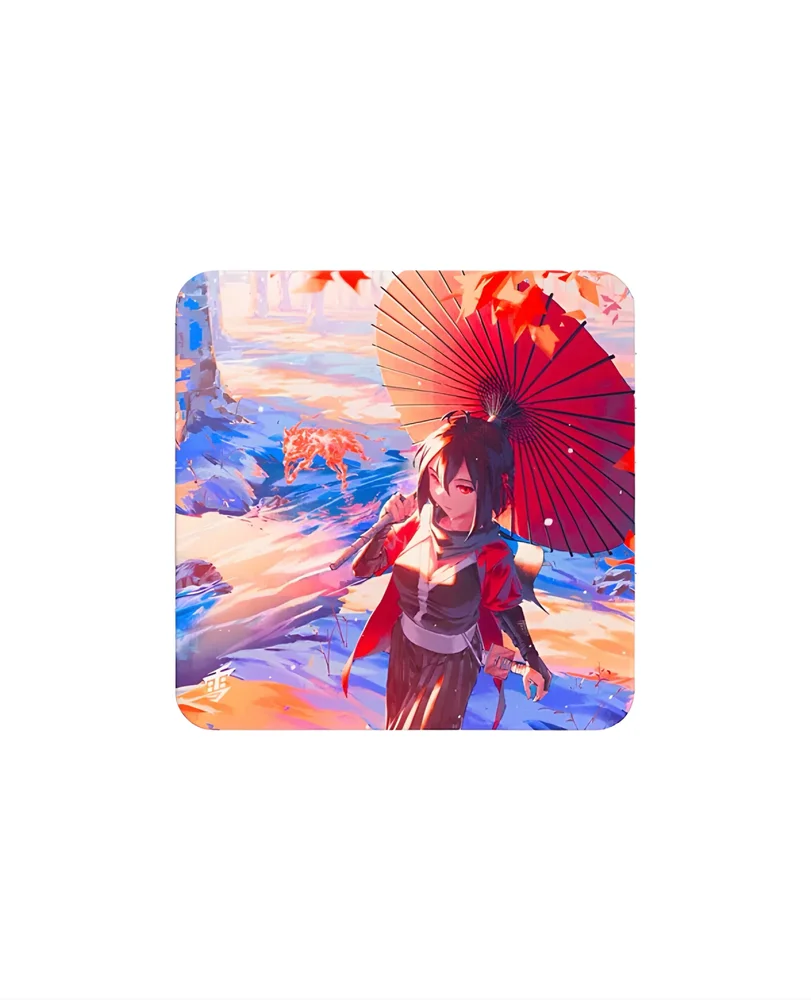 ユキエイム　KITSUNE PAD ガラスマウスパッド Yuki Aim Kitsune Glass