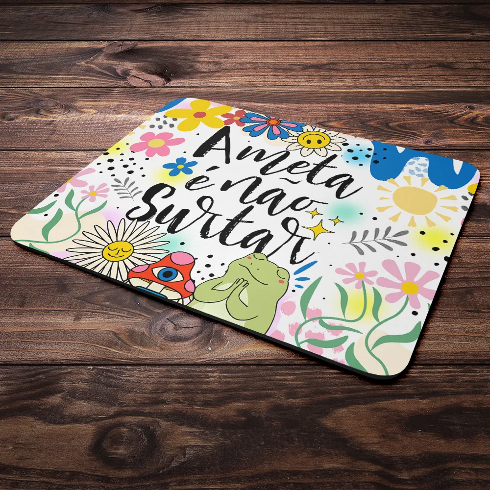 Imagem 2 de 4 do produto Mouse Pad Divertido Vibes - A Meta É Não Surtar - 22x18