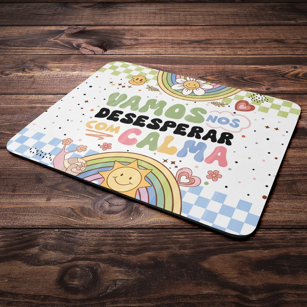 Imagem 2 de 4 do produto Mouse Pad Divertido Vibes - Vamos Nos Desesperar Com Calma