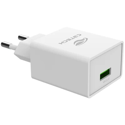 Carregador C3tech, Ac/usb, Universal, 18w, Qc3.0, Branco - Uc-q100wh