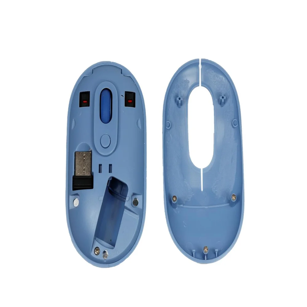 Imagem 3 de 5 do produto Mouse Sem Fio Bluetooth Oex Ms604 Retro 1600dpi Premium - Azul