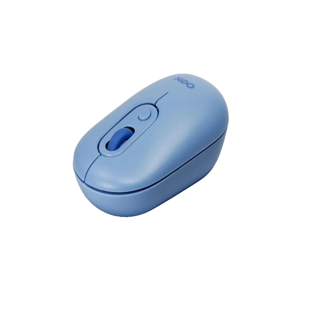 Imagem 5 de 5 do produto Mouse Sem Fio Bluetooth Oex Ms604 Retro 1600dpi Premium - Azul