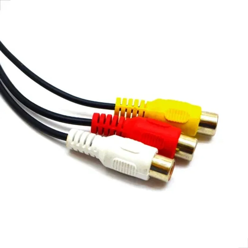 Imagem 3 de 4 do produto Cabo Adaptador P Tv Led Lg Samsung P2 P3 X Av Rca Composto