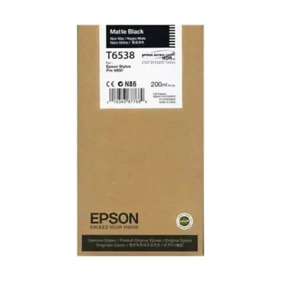 Cartucho De Tinta Epson T6538 preto Fosco | Epson Stylus Pro 4900