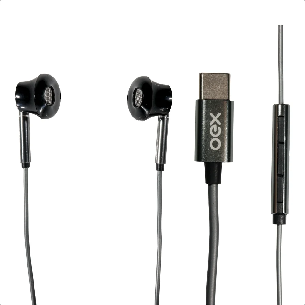 Imagem 3 de 5 do produto Fone De Ouvido Com Microfone Usb C Oex Fn213 Preto