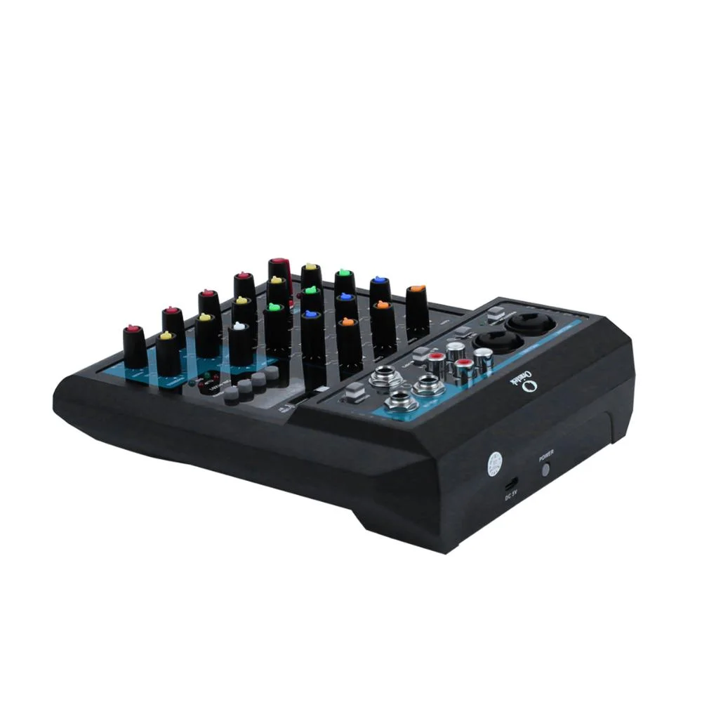 Imagem 3 de 5 do produto Mesa De Som Usb Profissional 4 Canais, Com Phantom Power 48v, Efeitos Reverb Delay, Bivolt