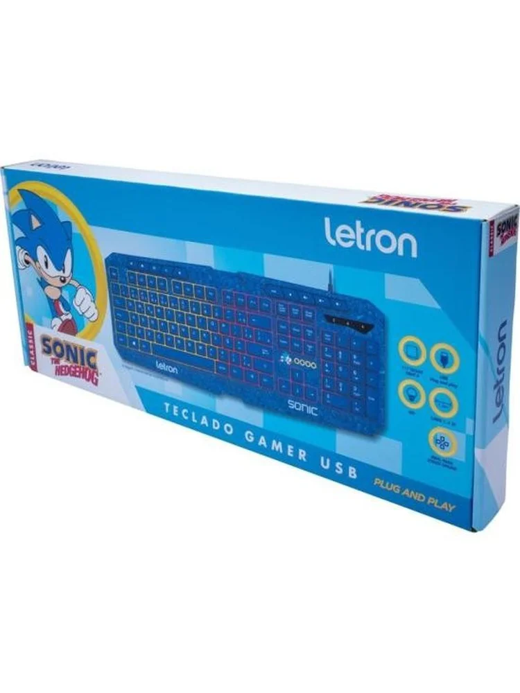 Imagem 5 de 5 do produto Teclado Gamer Letron Sonic Usb LED Azul