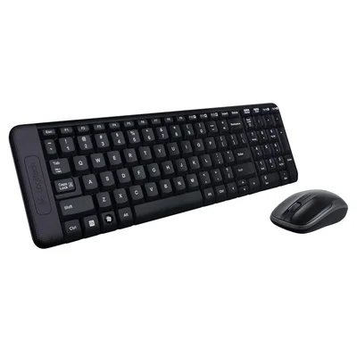 Kit Teclado E Mouse Wireless Logitech Mk220 Usb Preto...