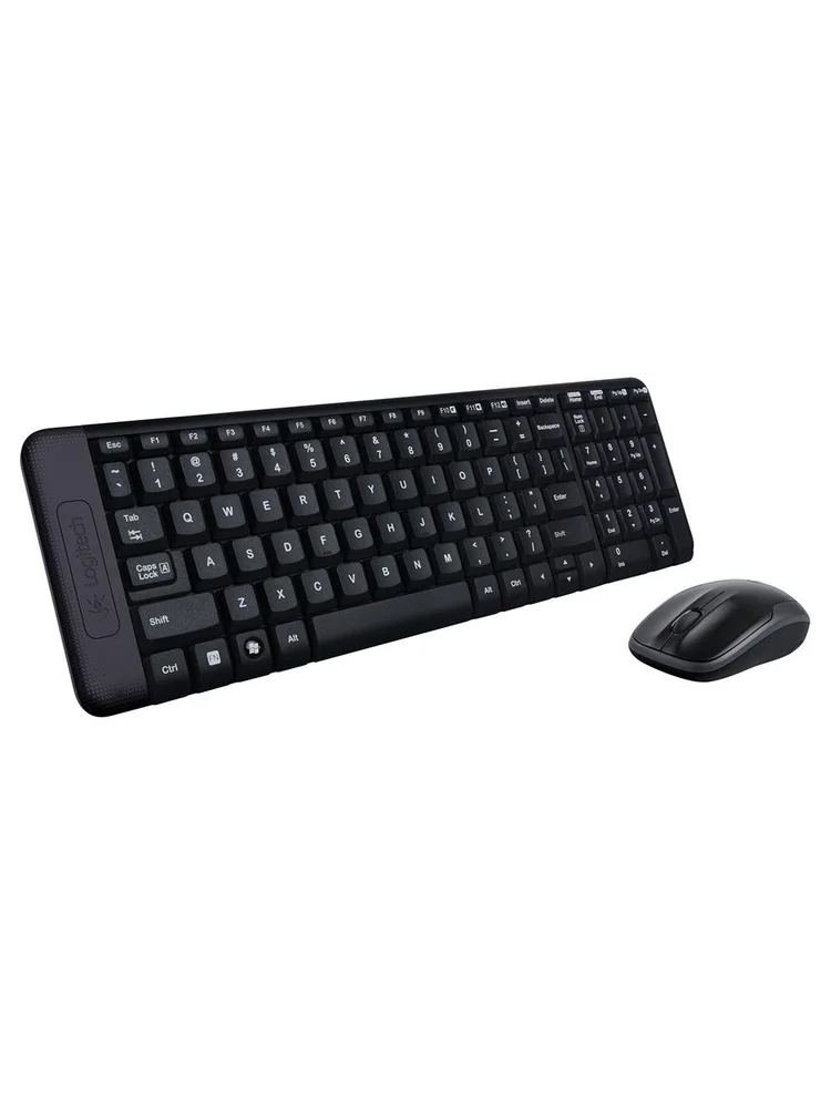 Imagem 3 de 5 do produto Kit Teclado E Mouse Wireless Logitech Mk220 Usb Preto...