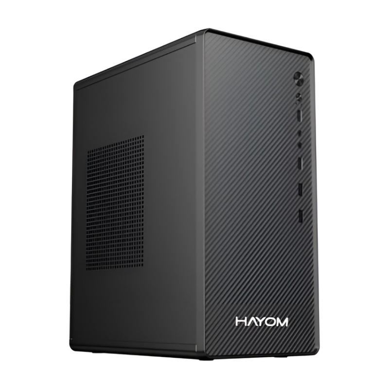 Gabinete Office Hayom S/fan S/fonte Micro-atx 2 Portas Usb 2.0 Preto - Gb1752