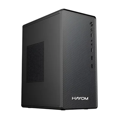 Gabinete Office Hayom S/fan S/fonte Micro-atx 2 Portas Usb 2.0 Preto - Gb1752
