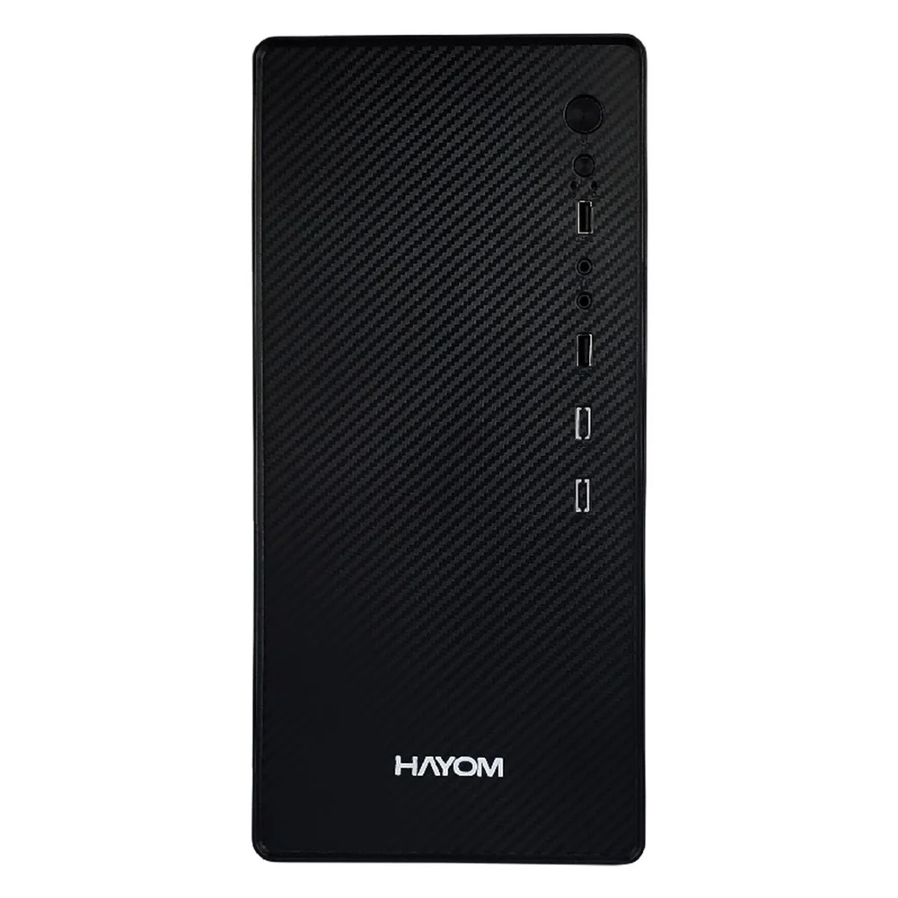 Imagem 3 de 5 do produto Gabinete Office Hayom Gb1752, Matx, Sem Fonte, Sem Fans, Preto