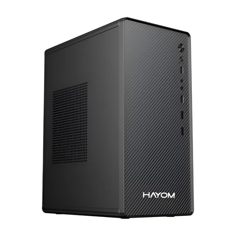 Gabinete Office Hayom S/fan S/fonte Micro-atx 2 Portas Usb 2.0 Preto - Gb1752