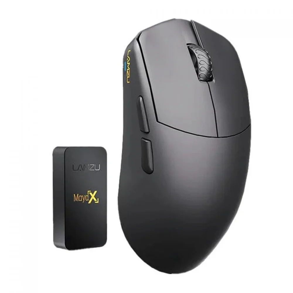 Imagem 3 de 5 do produto Mouse Gamer Lamzu Maya X, Wireless, 30.000 Dpi, 8k, Pixart-3950, 7 Botões, Preto, Chacoal