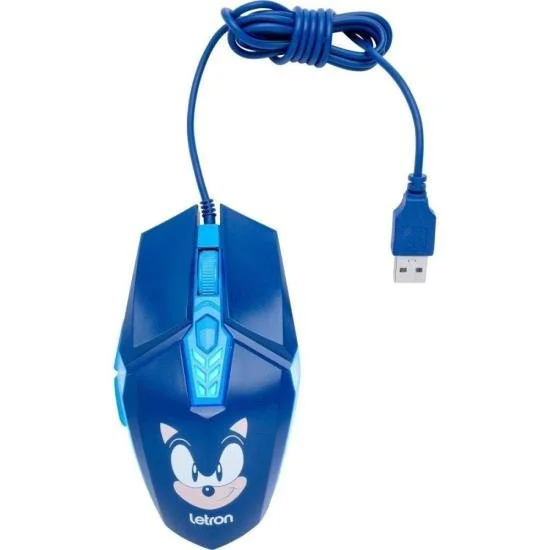 Imagem 3 de 5 do produto Mouse Gamer Letron Sonic 3600dpi Rbg Azul