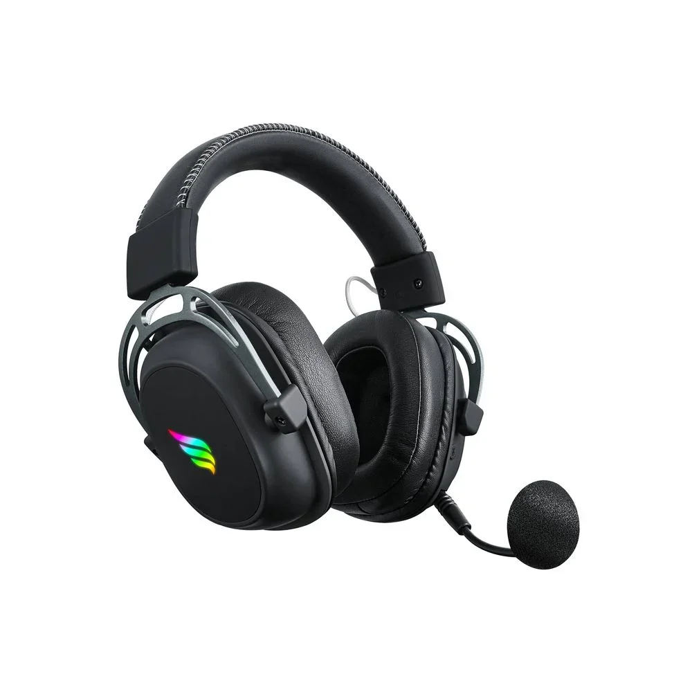Headset Gamer Fallen Morcego RGB Wireless Preto He-fn-mo-rg-sf