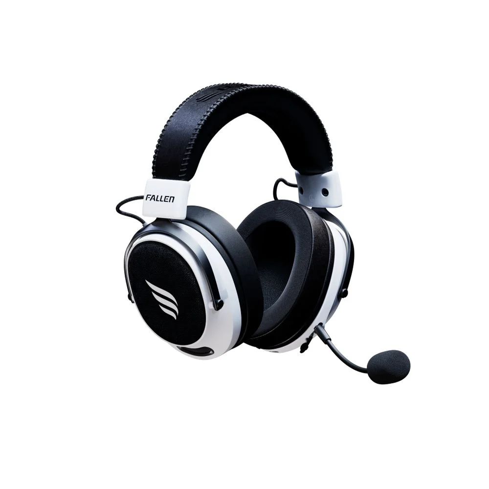 Headset Gamer Fallen Morcego Pro Wireless Branco He-fn-mo-pr-sf