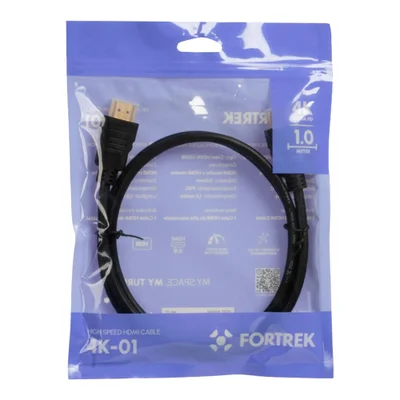 Cabo Fortrek HDMI 2.0 4k 1m Preto 4k-01 U Unica Unica
