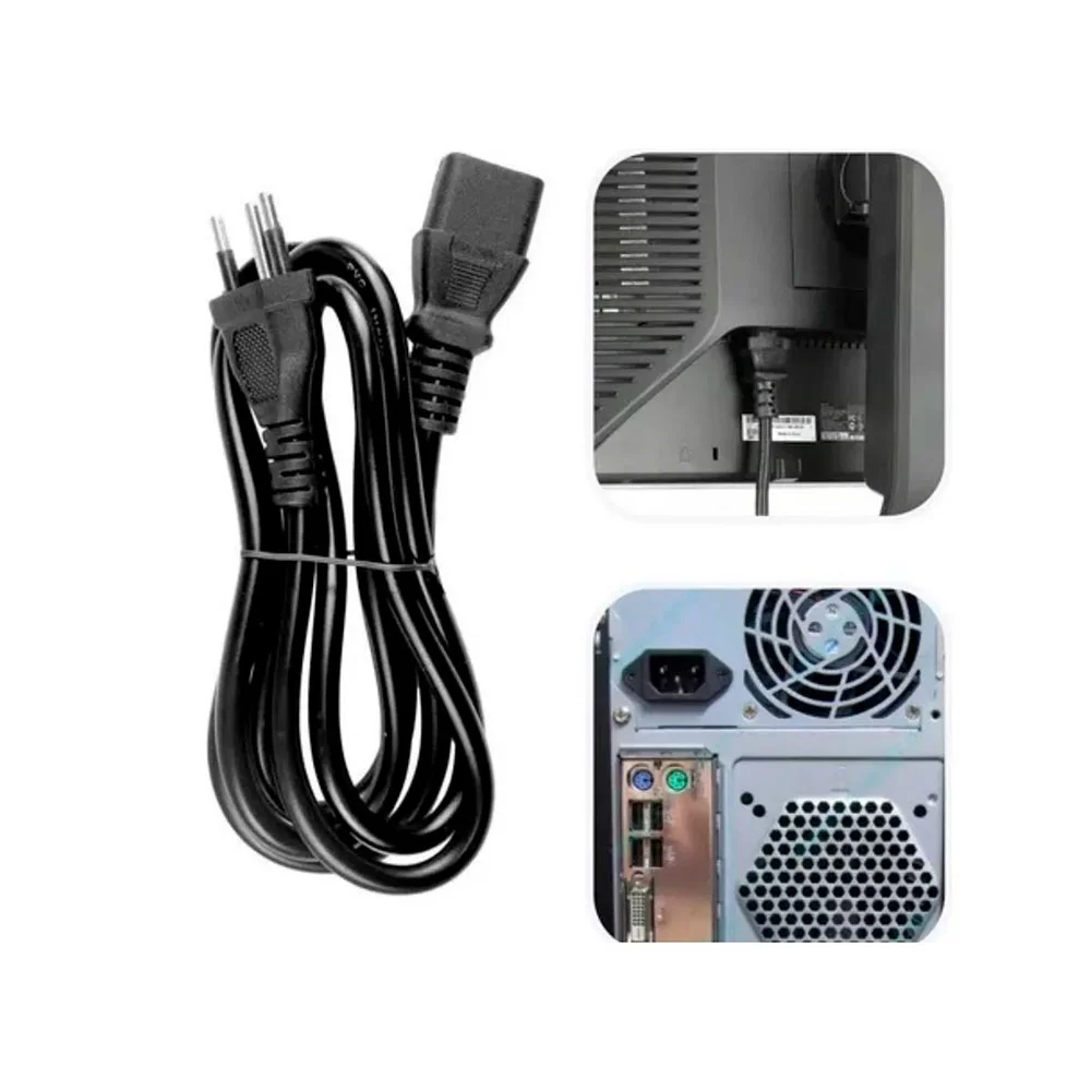 Imagem 2 de 3 do produto Cabo De Força Mxt Tripolar 2p + T 3 X 0,75 Mm² 5 Metros - Cb0559