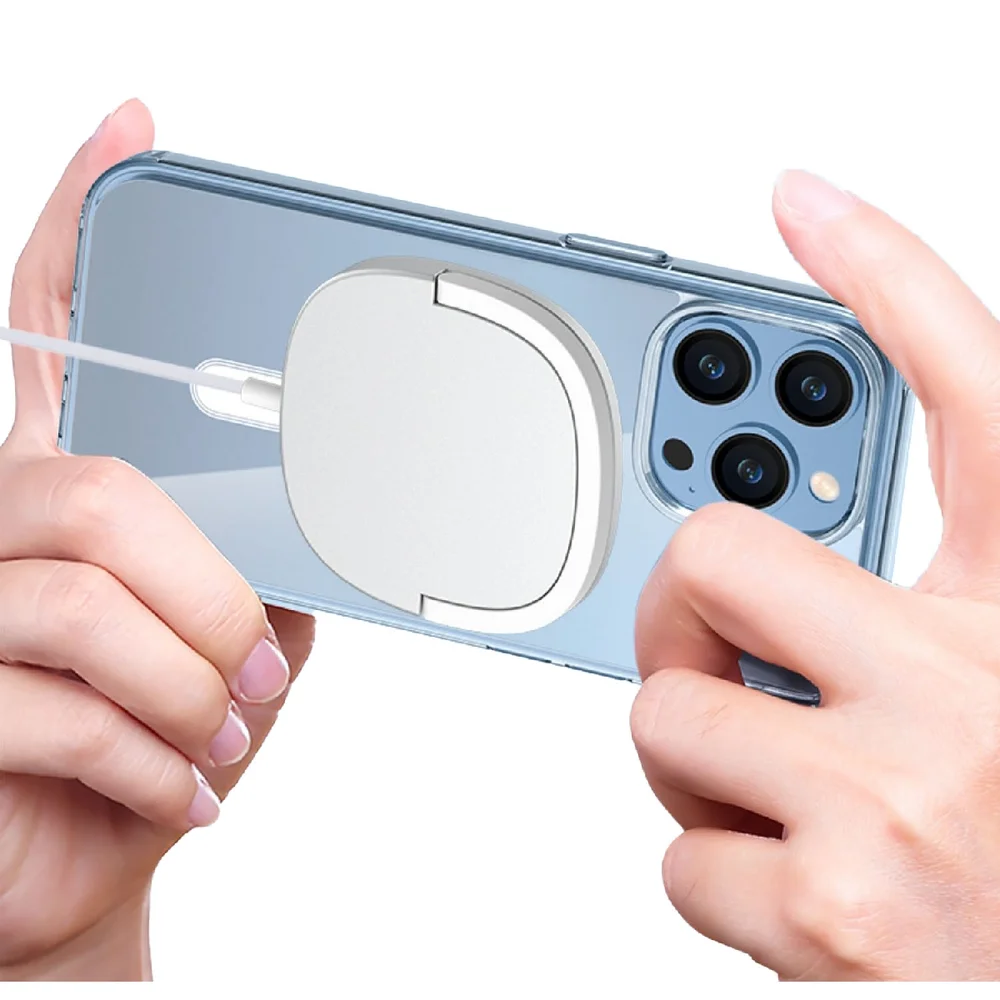 Imagem 5 de 5 do produto Capa Capinha Magsafe Compatível Com Iphone Anti Impacto Transparente Magnética Cor:iphone 13