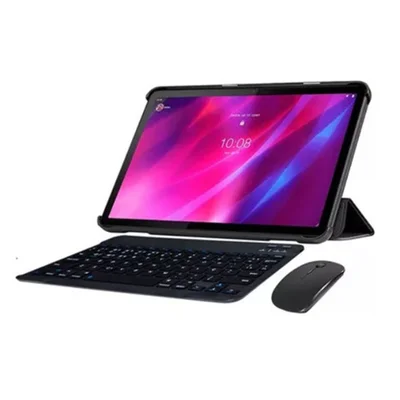 Capa + Teclado Abnt2 + Mouse Para Tablet Tab P11 / Plus