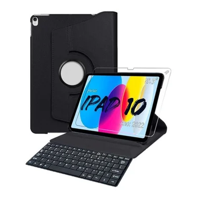 Capa Giratoria Para Tablet 10 Geração Pelicula + Teclado