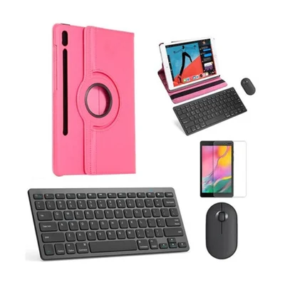 Capa 360 Rosa Tecl/mou/p Preto P/galaxy Tab S7 Fe T735 12,4