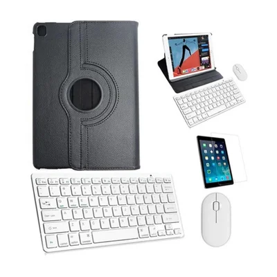 Capa Preta, Teclado Mouse Branco ,pel Para Tablet Pad 5 11