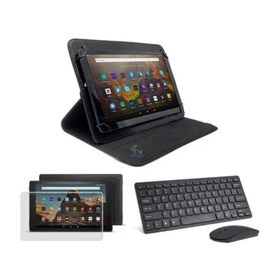 Capa Giratória Para Amazon Fire Hd10 2019 +teclado Mouse+ Pv