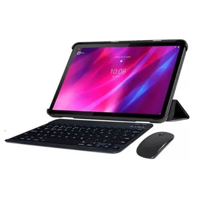 Capa + Teclado Abnt2 + Mouse Para Tablet Tab P11 / Plus