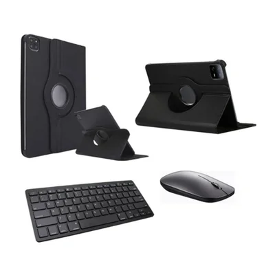 Capa Com Teclado E Mouse Bluetooth P/ Tablet Tablet Pad6