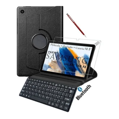 Capa Teclado Para Tablet 10.5 Tab A8 X205 + Pelicula + Caneta