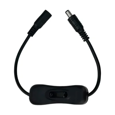 Cabo Extensão De Fonte P4 Extensor Fita LED Com Interruptor