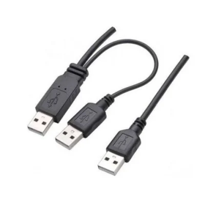 Cabo Y Usb 2.0 A Macho Para 2 X Usb 2.0 A Macho