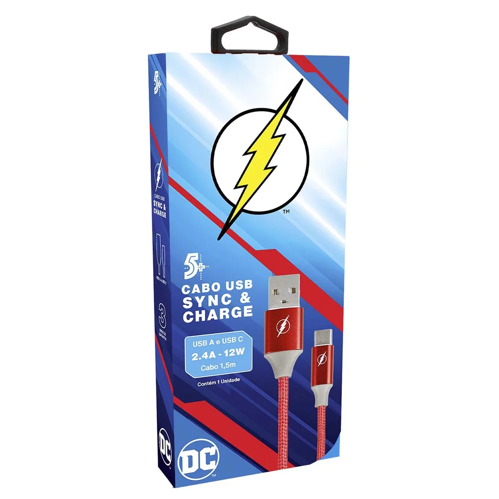 Imagem 2 de 5 do produto Cabo Turbo Usb Para Usb-c Flash Reforçado 5+ 018-0906