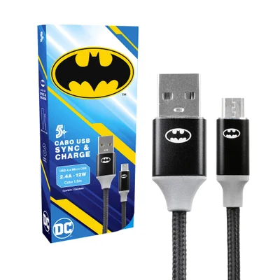 5+ Cabo Usb A Para Micro Usb, 2.0, 1,5m - Dc Mobile – Batman