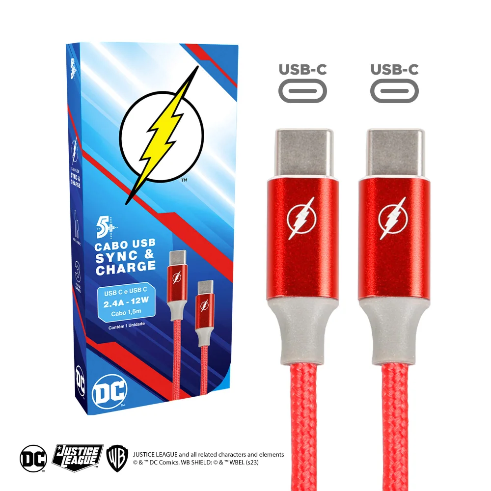 Imagem 4 de 5 do produto Cabo Usb C Para Usb C, 2.0, 1,5m - Dc Mobile - Flash