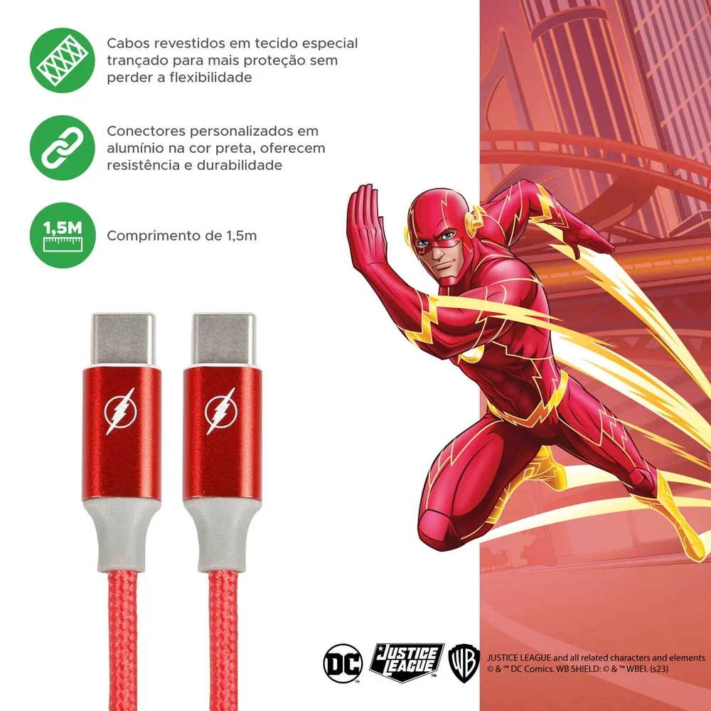 Imagem 5 de 5 do produto Cabo Usb C Para Usb C, 2.0, 1,5m - Dc Mobile - Flash