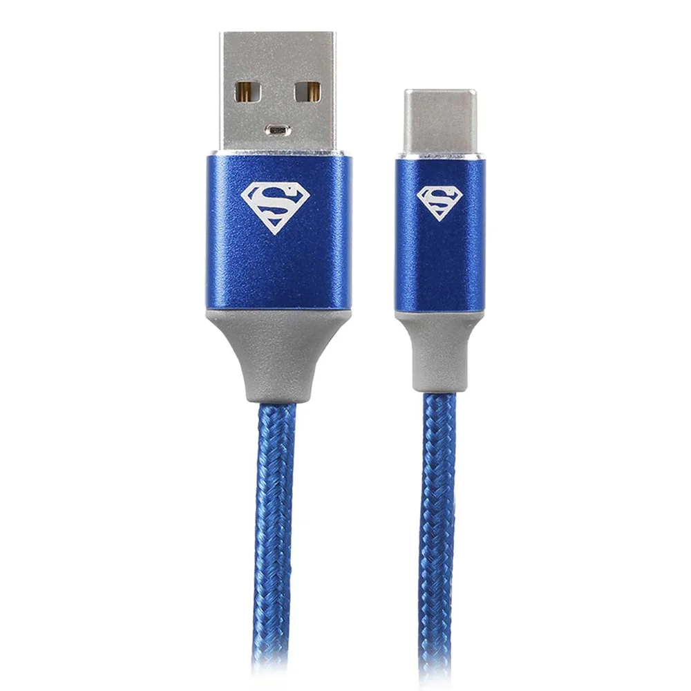 Imagem 2 de 5 do produto Cabo Turbo Usb Para Usb-c Super Homem Reforçado 5+ 018-0907