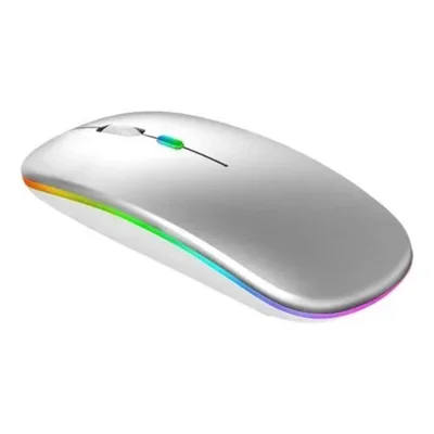 Mouse Bluetooth Recarregável Para Tablet 9 Ger 10,2" - Prata