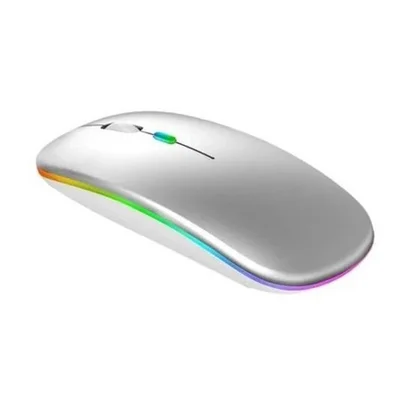 Mouse Bluetooth Recarregável Para Tablet Air 5 2022 - Prata