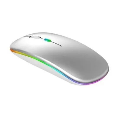 Mouse Bluetooth Recarregável Para Tablet Pro 11 2022 - Prata